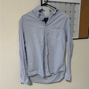 H&M Casual Light Blue Button Down Shirt